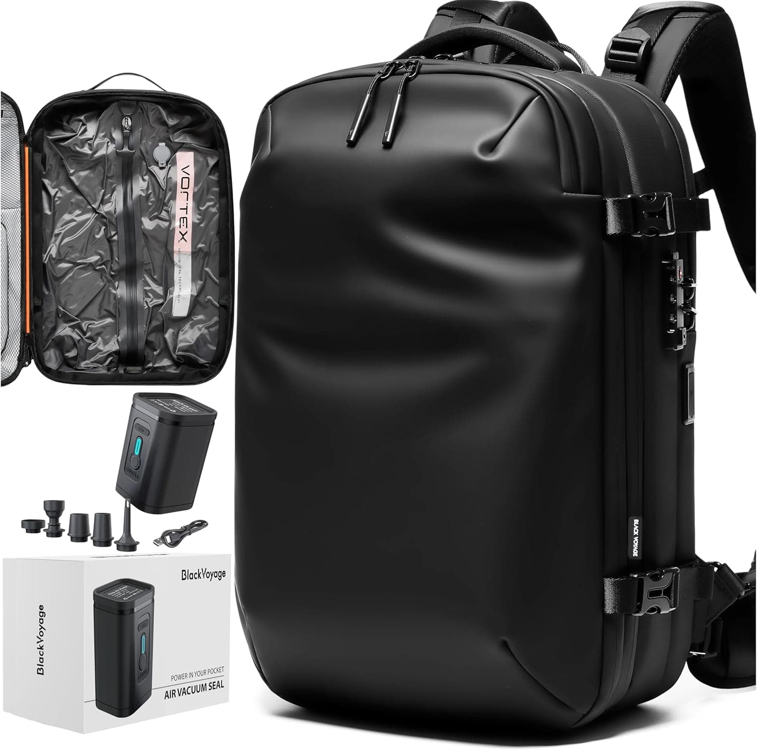 BlackVoyage Vortex Backpack specs overview