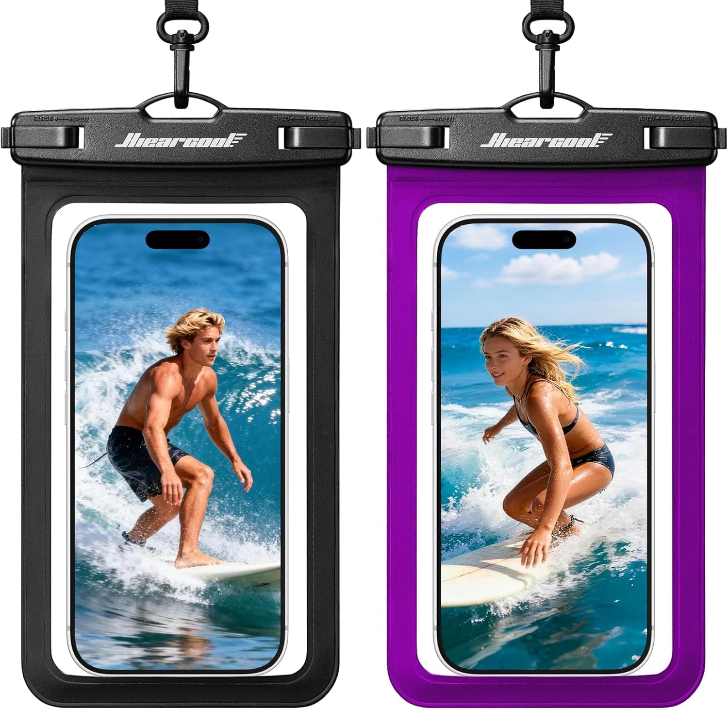 Hiearcool Waterproof Phone Pouch - IPX8 Waterproof Phone Case for iPhone 17/16/1 image 5